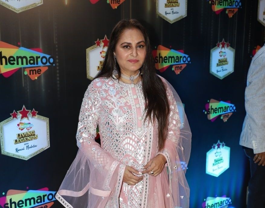 Mumbai: Actress Jaya Prada during a programme where ShemarooMe announced the launch of its chat show "Komal Nahta....Aur Ek Kahani" to revisit the Golden era and celebrate the magic of Hindi cinema, in Mumbai on July 23, 2019. (Photo: IANS)